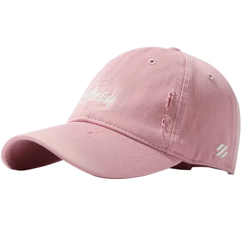 Men's Beige Embroidered Baseball Cap Wide Brim - Image 17