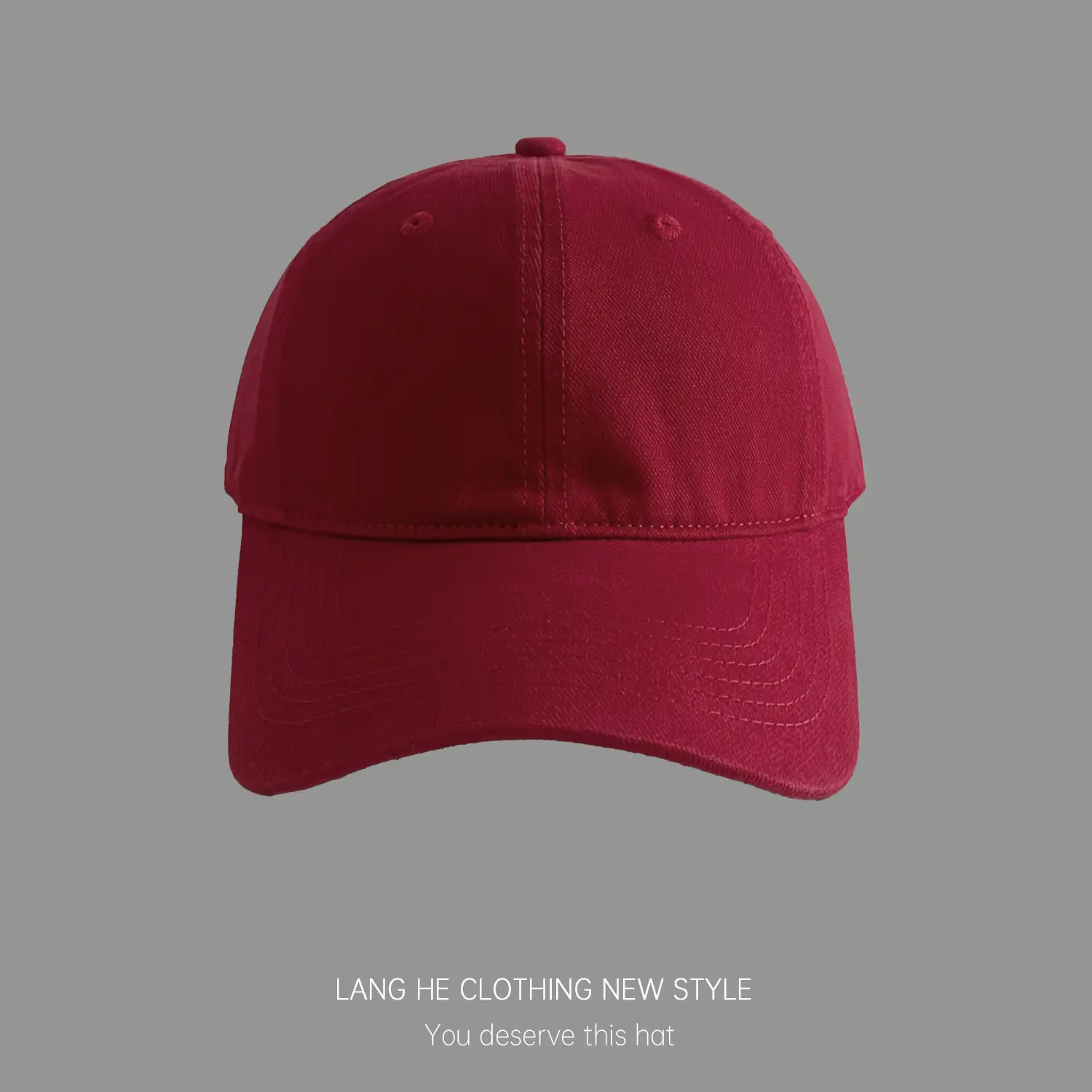 Beige Embroidered Baseball Cap for Men Women - Image 2