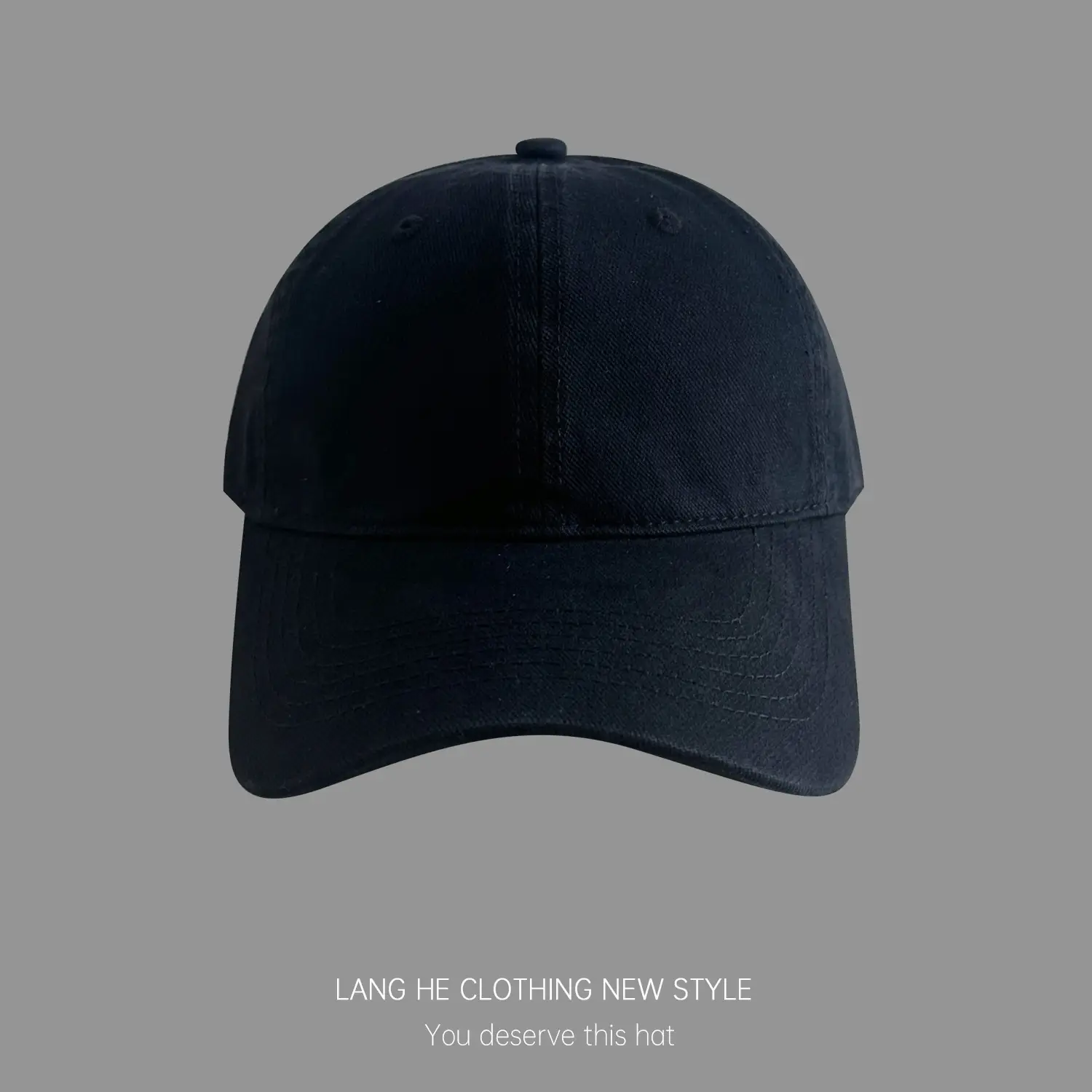 Beige Embroidered Baseball Cap for Men Women - Image 3