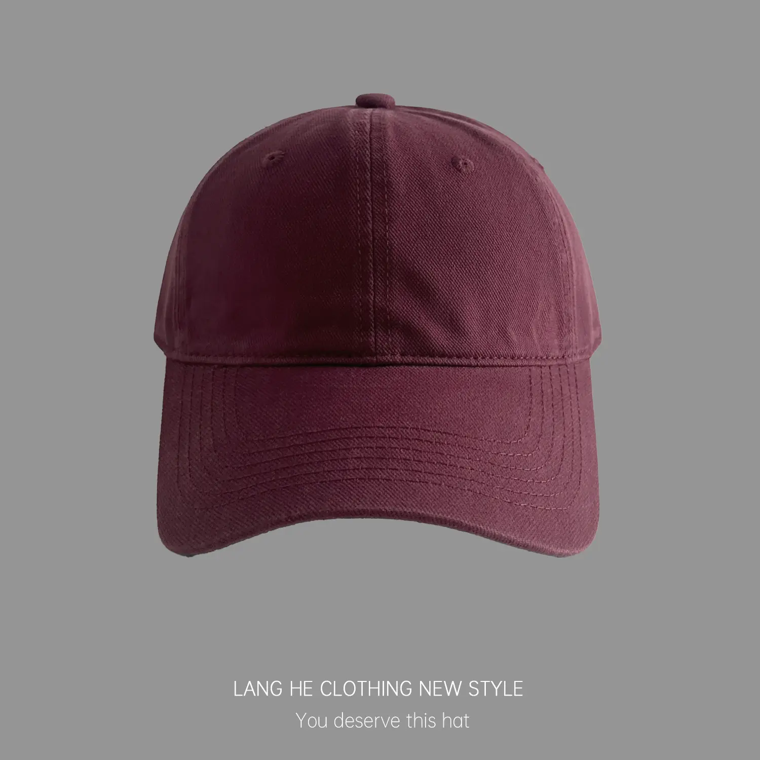 Beige Embroidered Baseball Cap for Men Women - Image 4