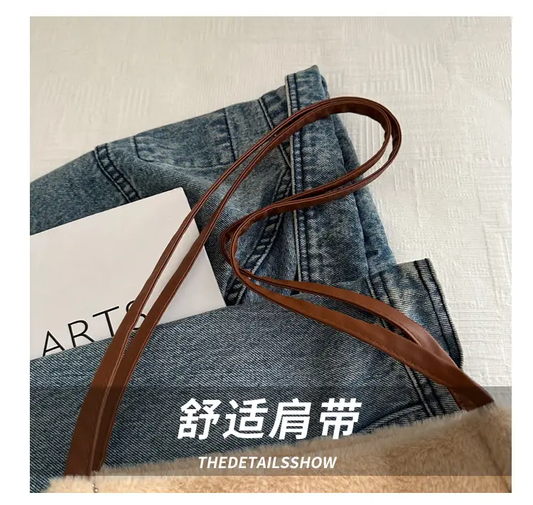 2025 Winter Plush Shoulder Bag Women Brown Pom Pom — feature 3