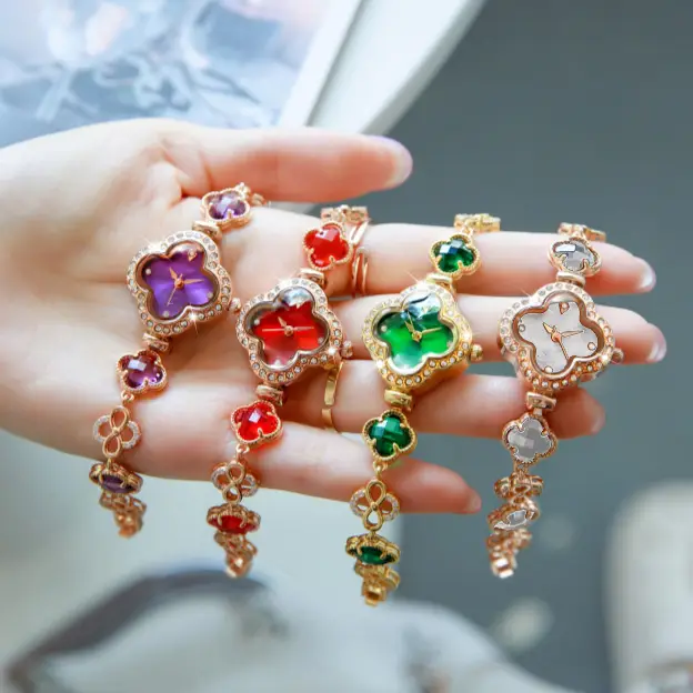 Jade Four-Leaf Clover Watch for Women — feature 4