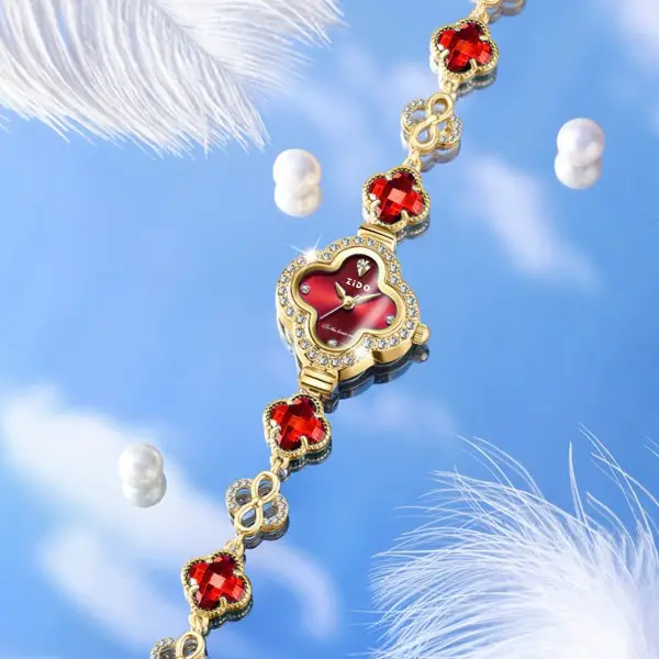 Jade Four-Leaf Clover Watch for Women — feature 7