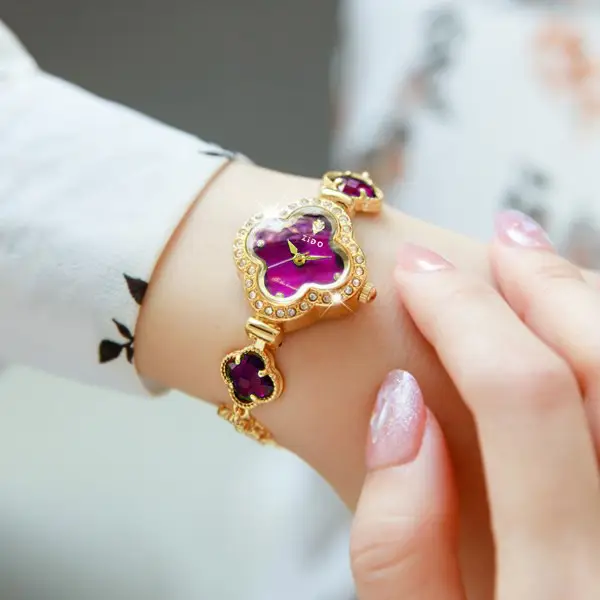 Jade Four-Leaf Clover Watch for Women — feature 8