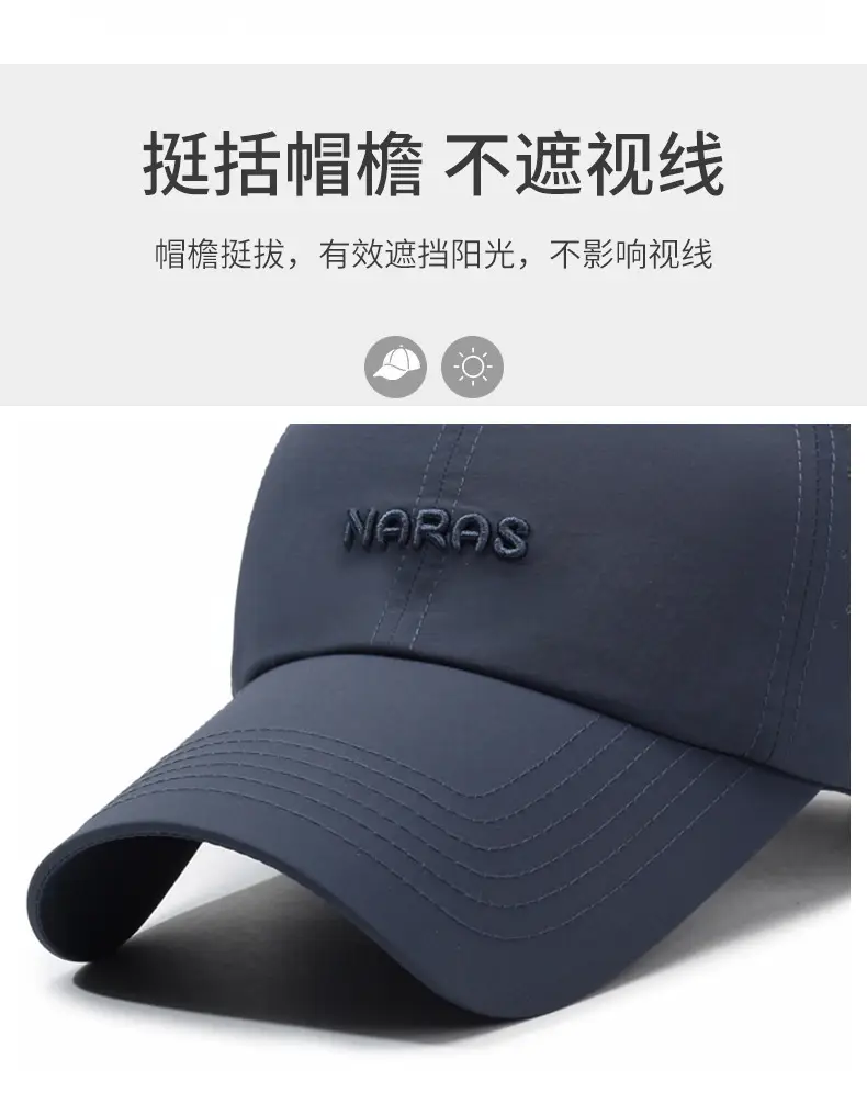 Naros Men's Grey Polo Cap with Logo — feature 2