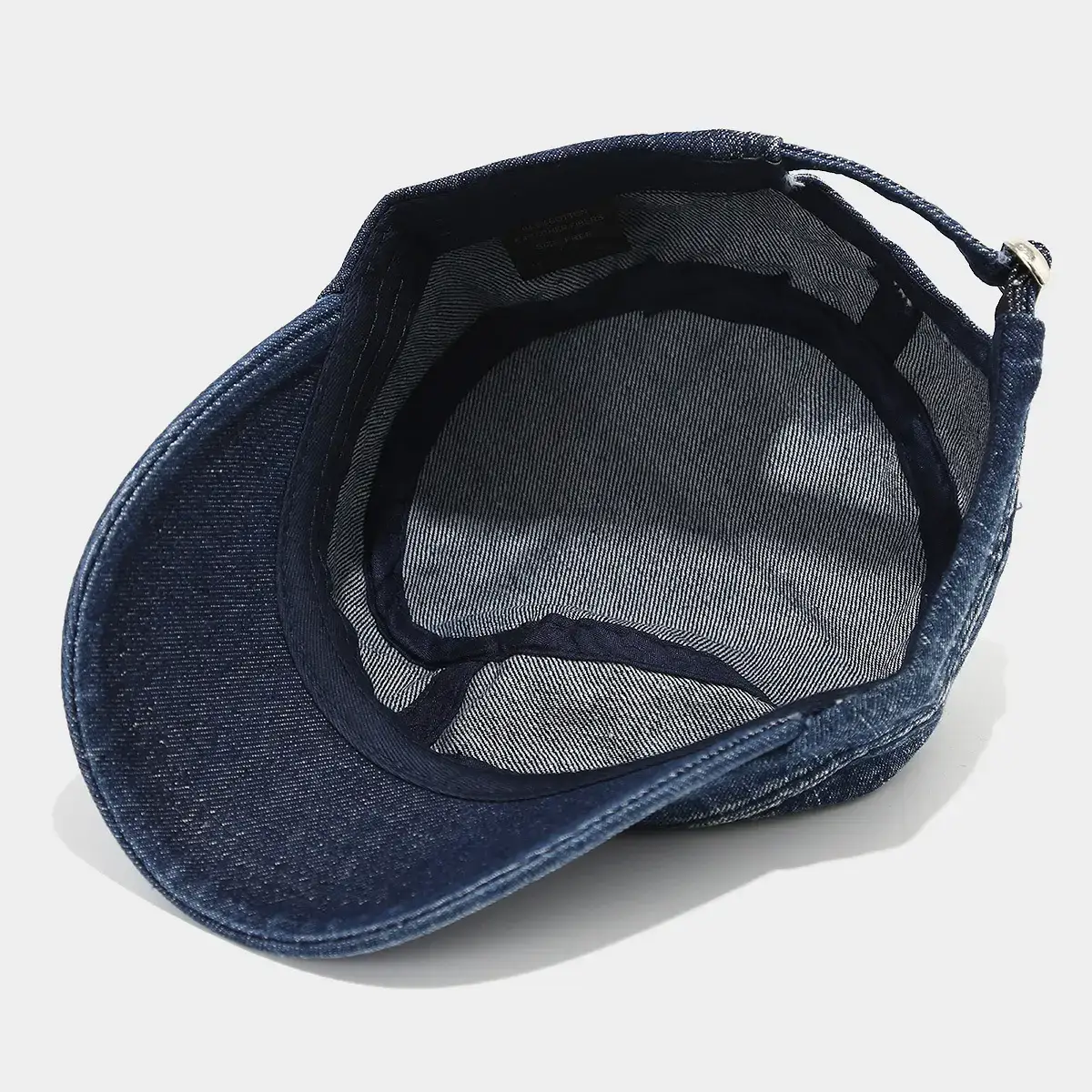 Denim Distressed Cap Men Women Retro Military Street Fashion — feature 9