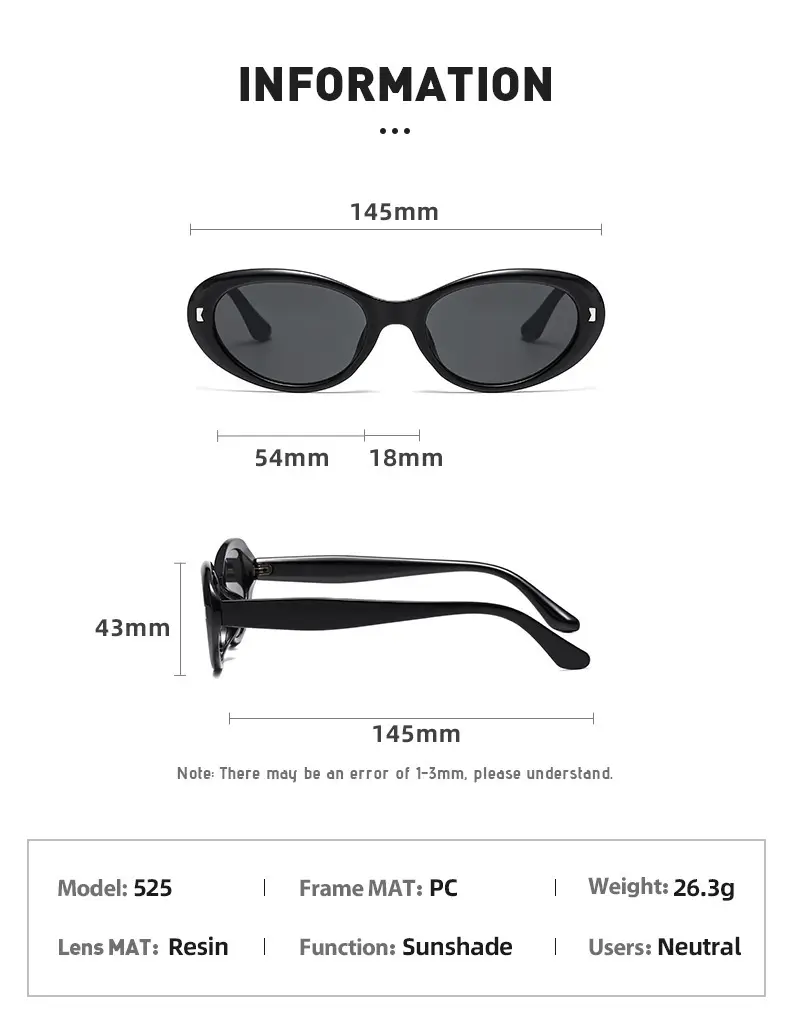 Retro Cat-Eye Sunglasses Women High End Foldable — feature 6