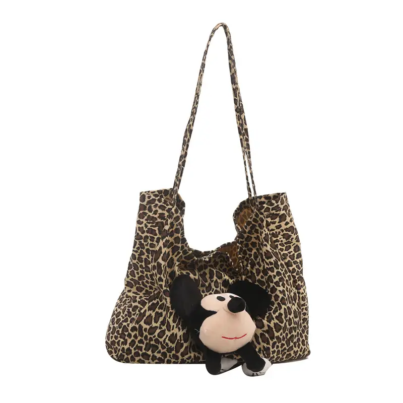 Leopard Print Women's Large Capacity Shoulder Bag - Image 7