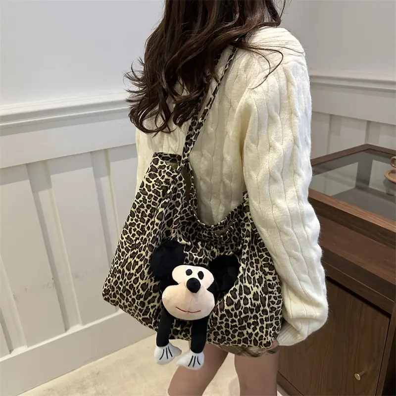 Leopard Print Women's Large Capacity Shoulder Bag — feature 27