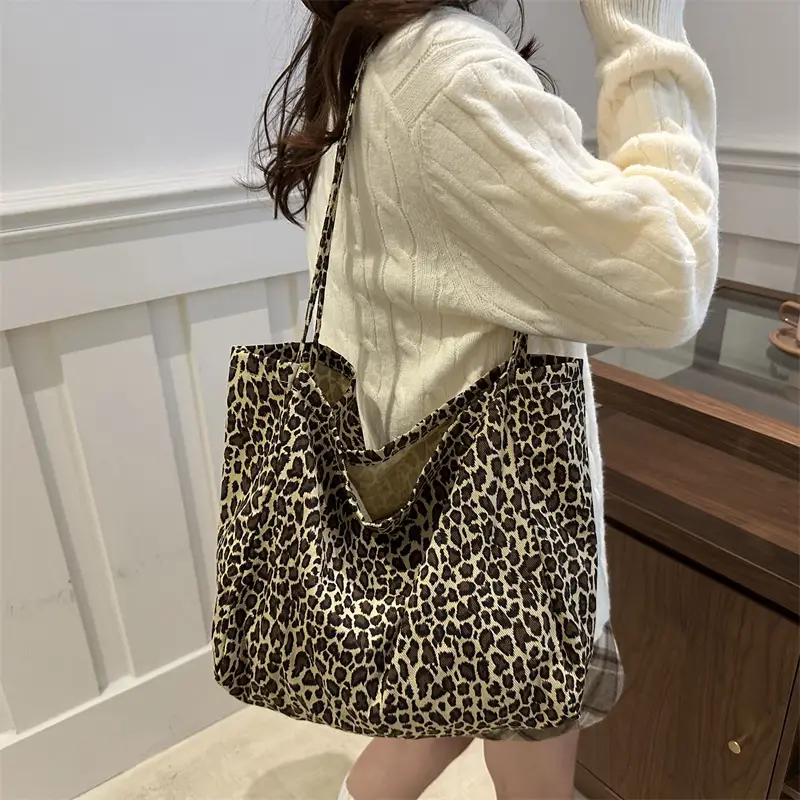 Leopard Print Women's Large Capacity Shoulder Bag — feature 29