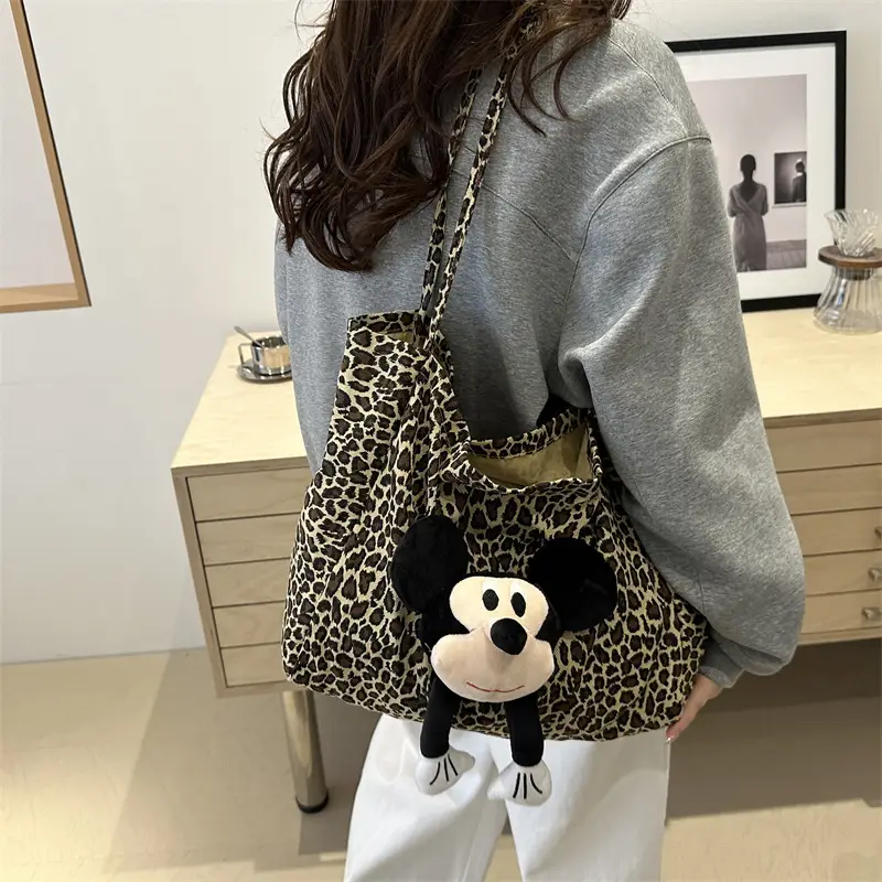Leopard Print Women's Large Capacity Shoulder Bag — feature 31