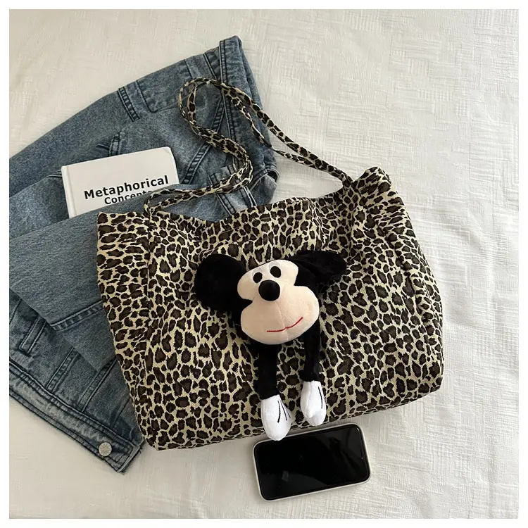 Leopard Print Women's Large Capacity Shoulder Bag — feature 5