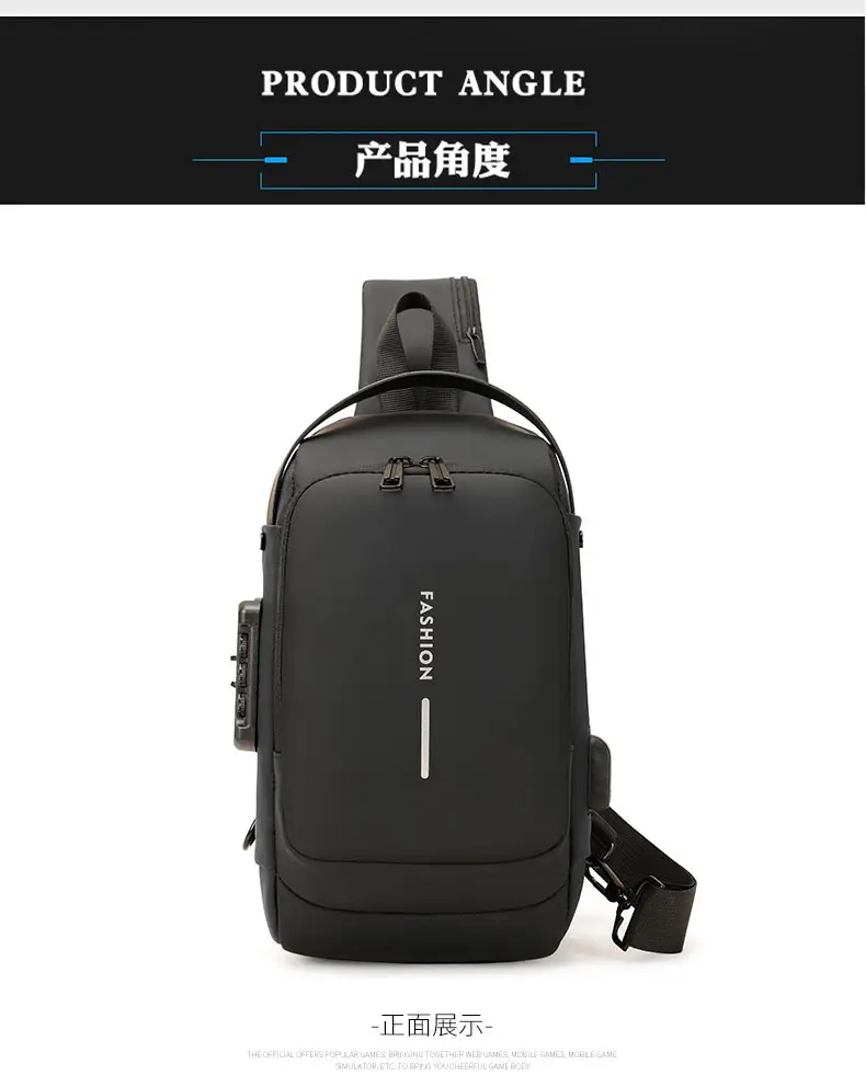 Men's USB Charging Crossbody Bag with Password Lock — feature 19
