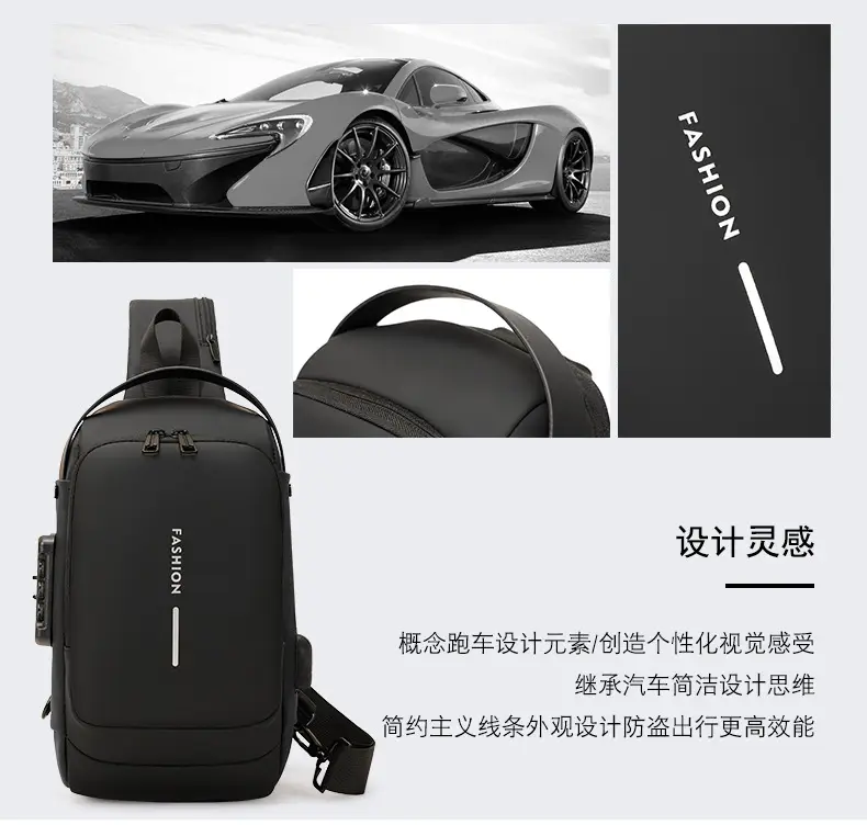 Men's USB Charging Crossbody Bag with Password Lock — feature 7