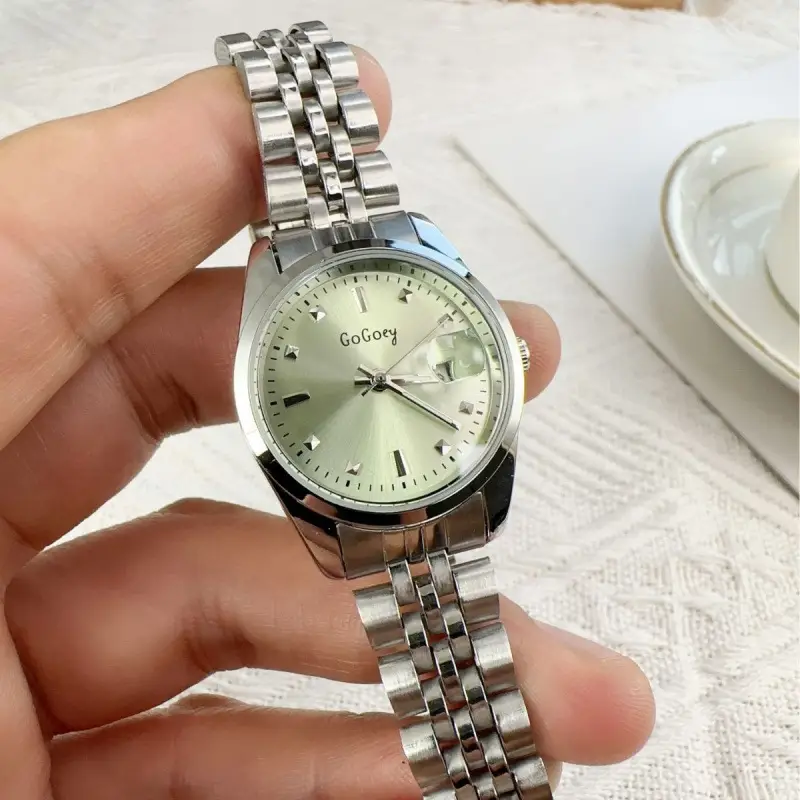Advanced Sense Women's Watch Light Luxury Artistic Mori Small and Exquisite Watch Fashion Calendar Steel Band Women's Watch - Image 9