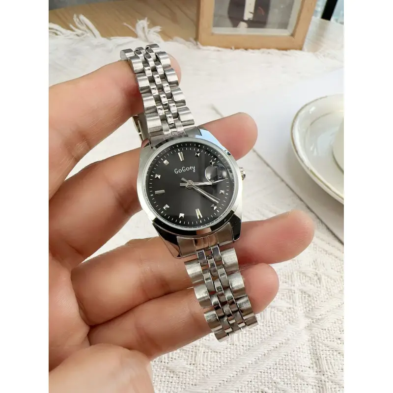 Advanced Sense Women's Watch Light Luxury Artistic Mori Small and Exquisite Watch Fashion Calendar Steel Band Women's Watch - Image 2