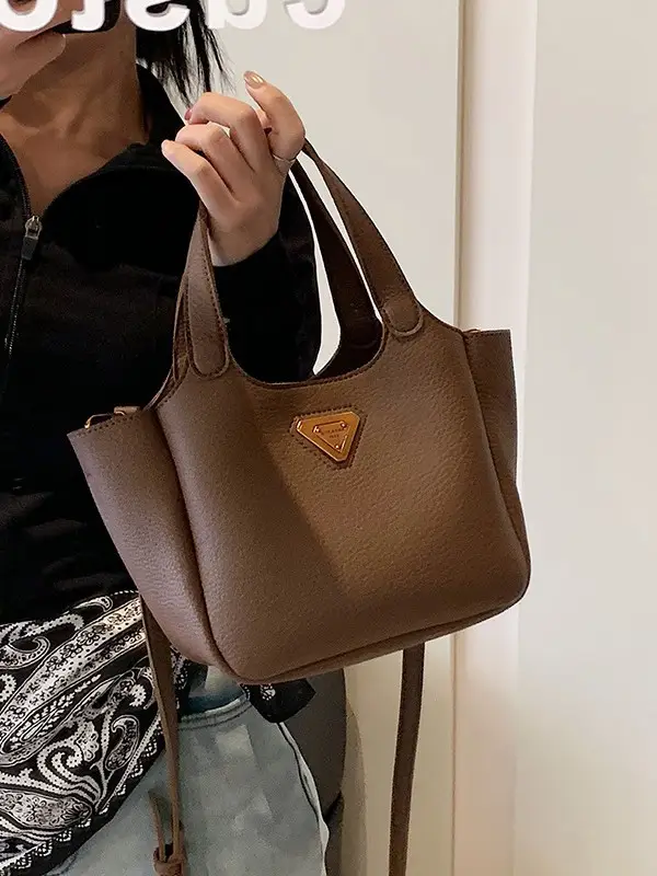 Women's Black Leather Shoulder Crossbody Bag 2025 New Arrival - Image 9