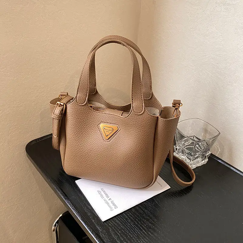 Women's Black Leather Shoulder Crossbody Bag 2025 New Arrival - Image 2