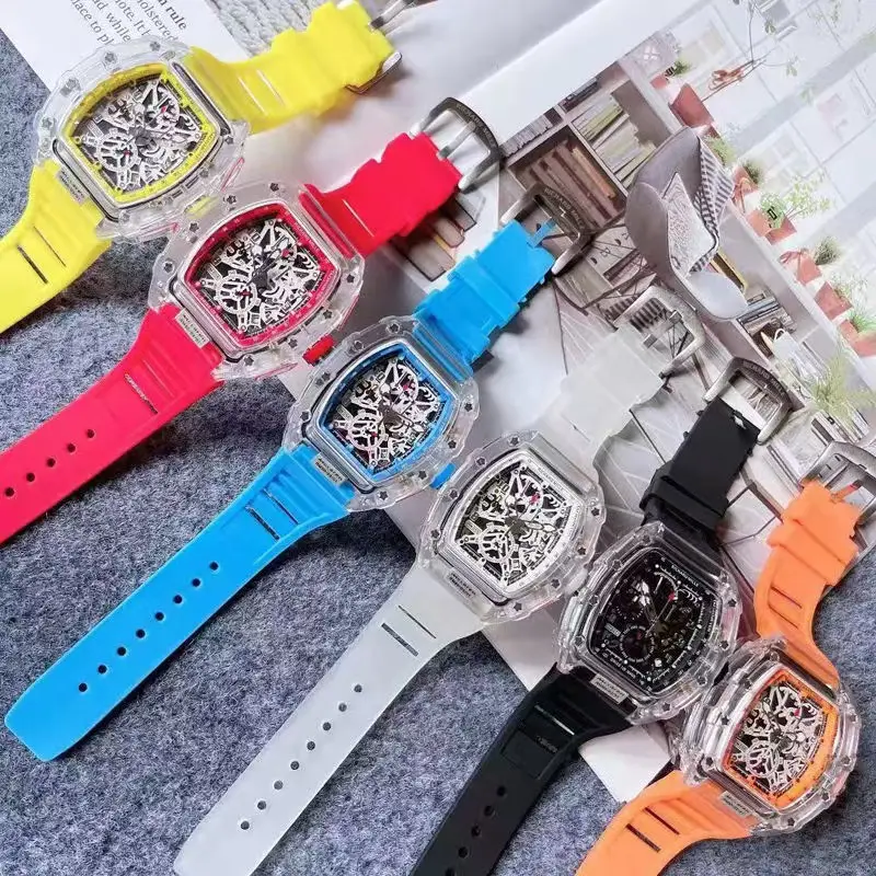Zido Hollow Luminous Quartz Men's Watch Orange