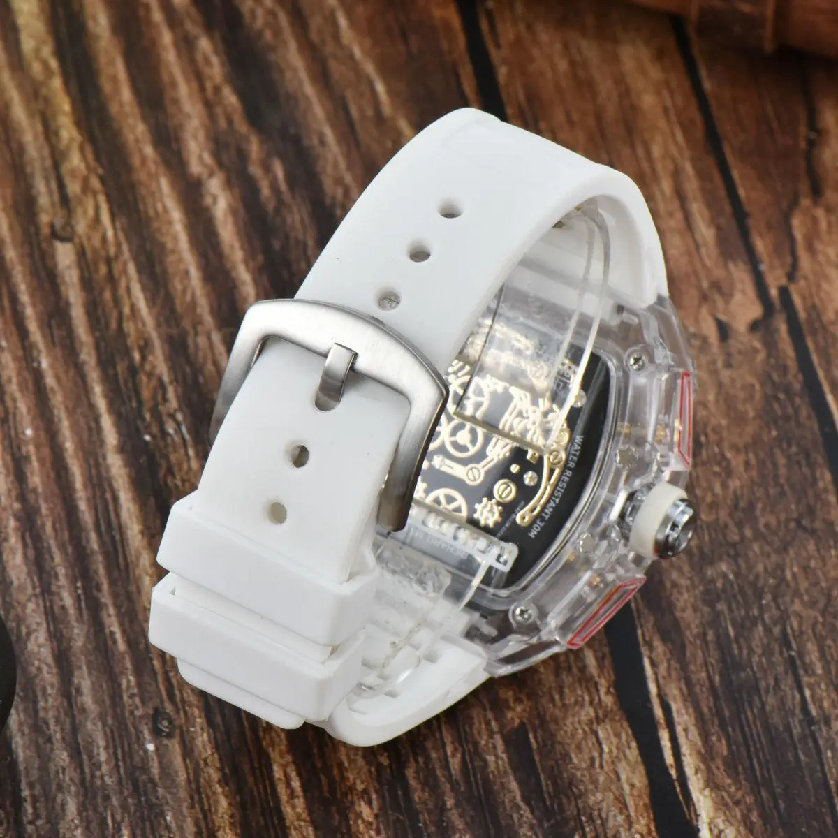 Zido Hollow Luminous Quartz Men's Watch Orange — feature 11