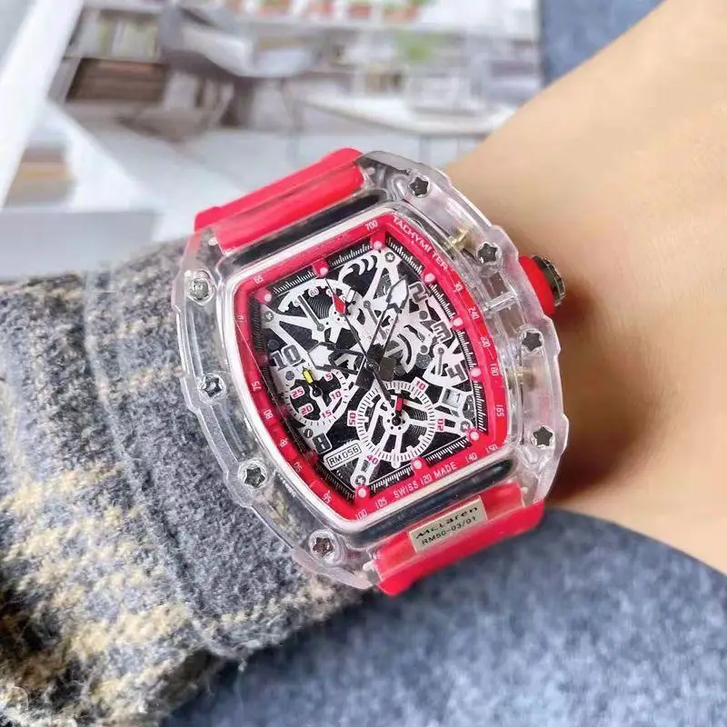 Zido Hollow Luminous Quartz Men's Watch Orange — feature 2