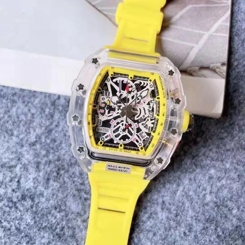 Zido Hollow Luminous Quartz Men's Watch Orange — feature 4
