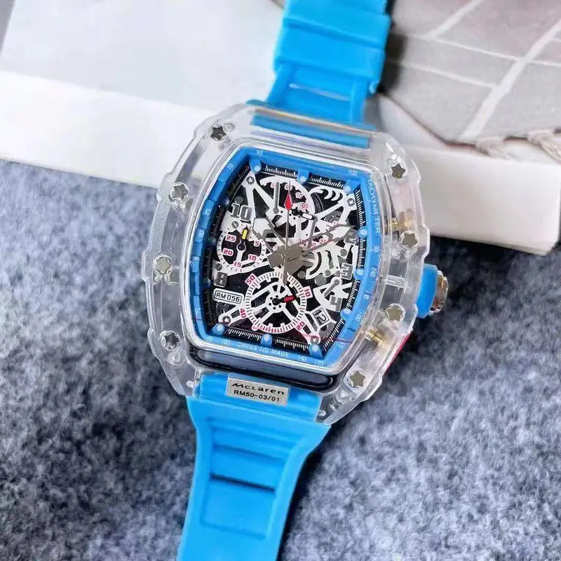 Zido Hollow Luminous Quartz Men's Watch Orange — feature 5