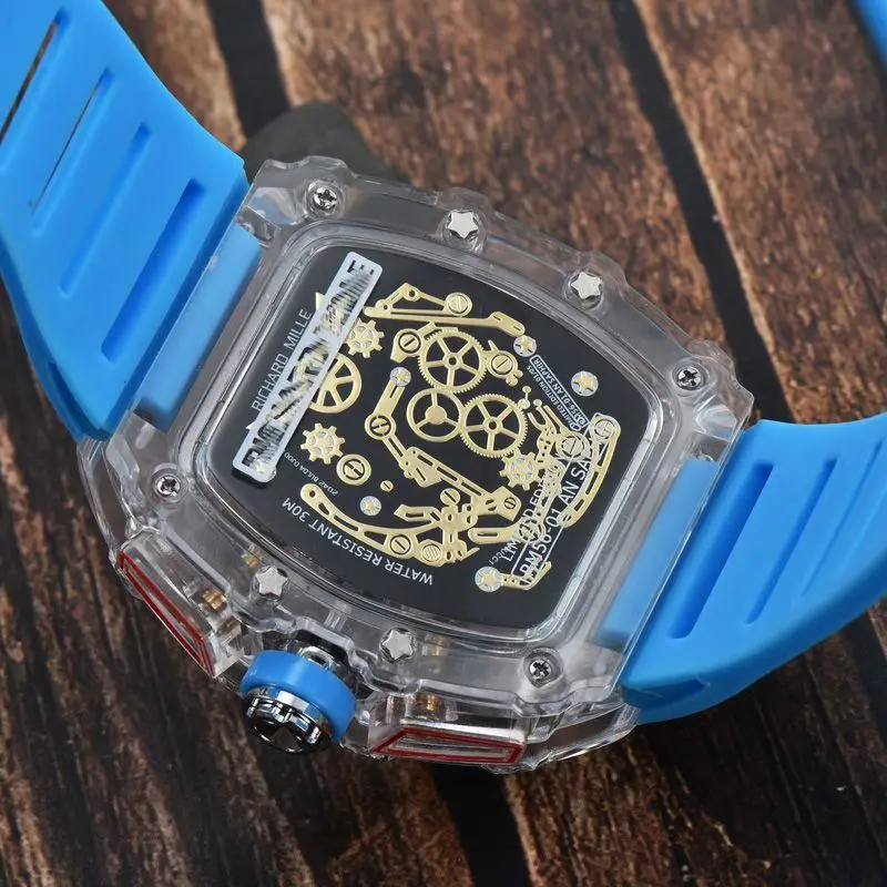 Zido Hollow Luminous Quartz Men's Watch Orange — feature 9