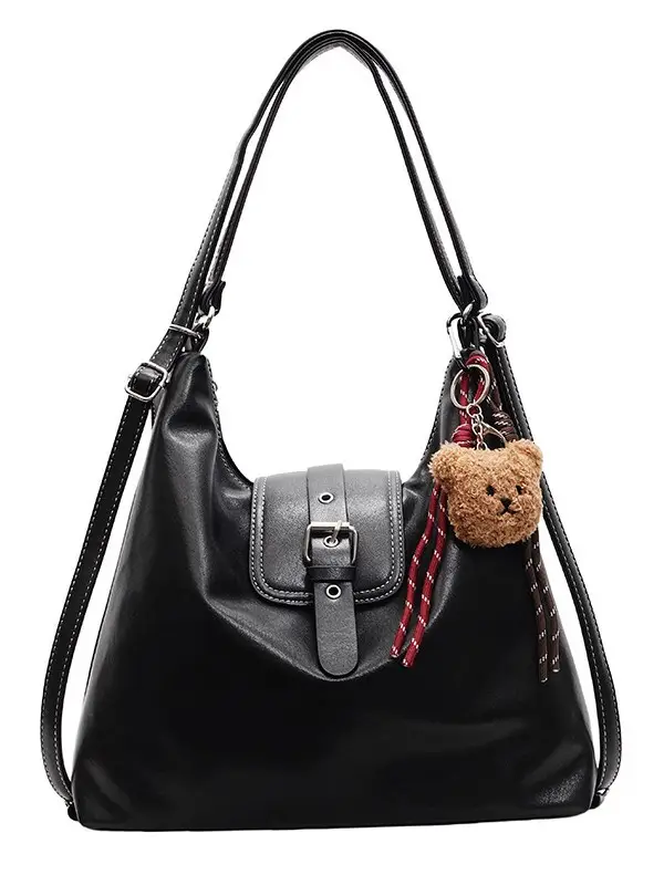 Vintage Brown Leather Shoulder Crossbody Bag for Women - Image 13