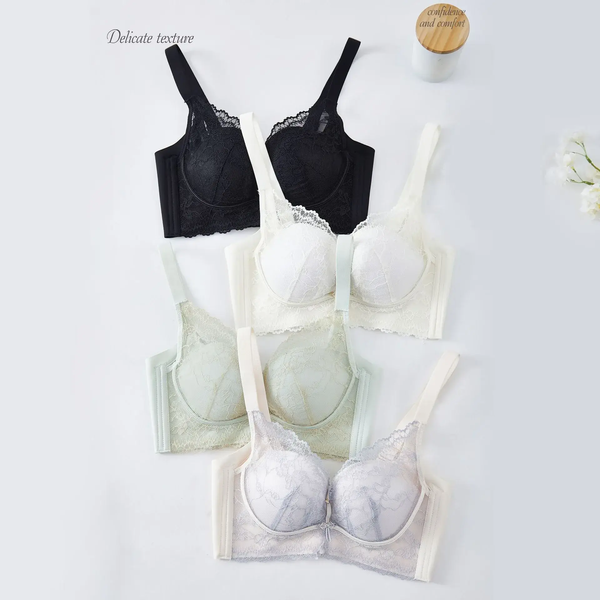 Qianyi 9953 New Medium Thin B Cup Bra - Image 7