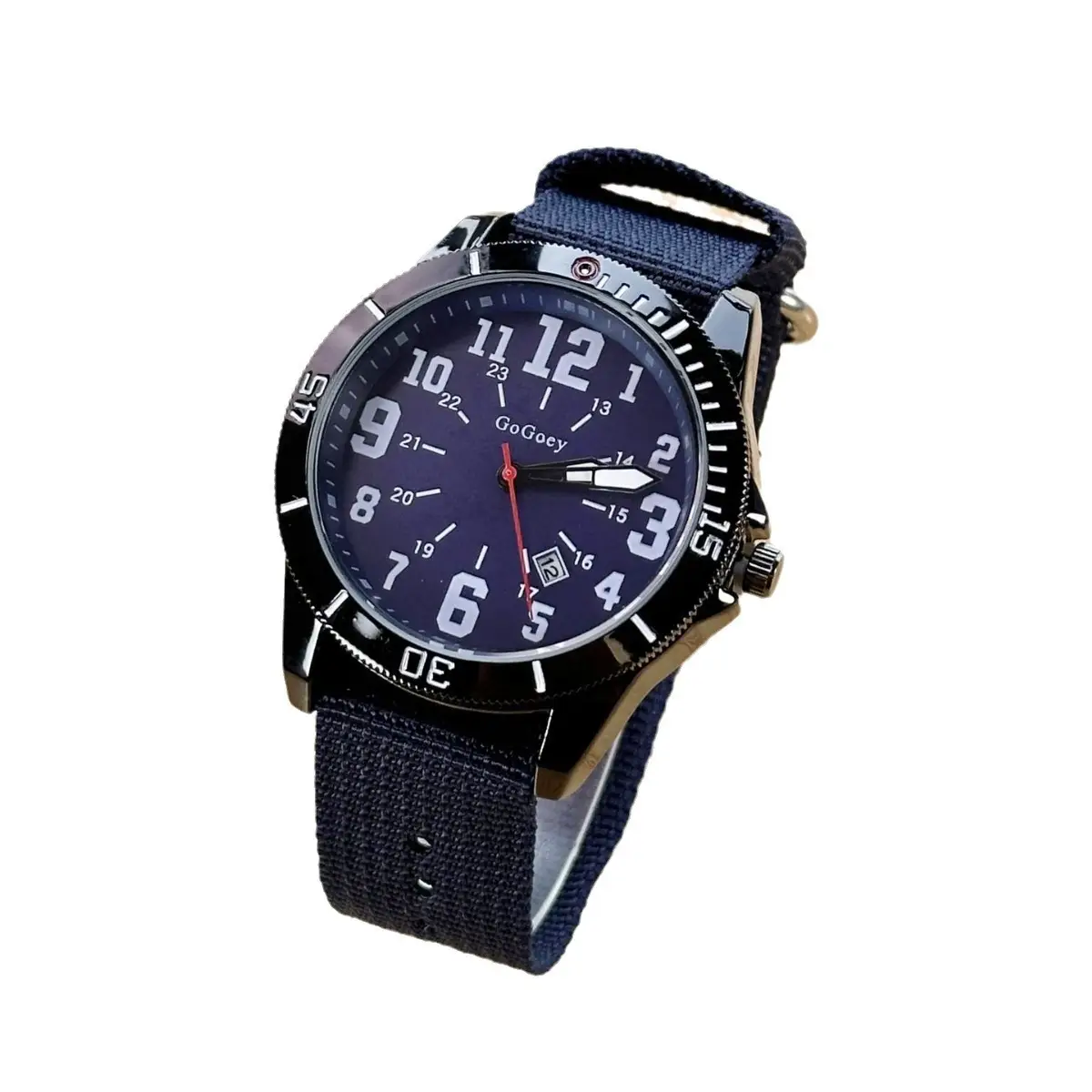 Men's Green Canvas Quartz Watch with 300m Water Resistant Strap - Image 10