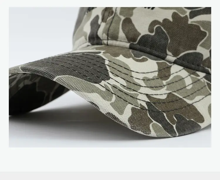 Digital Camo Baseball Cap with Duck Tongue Design — feature 5