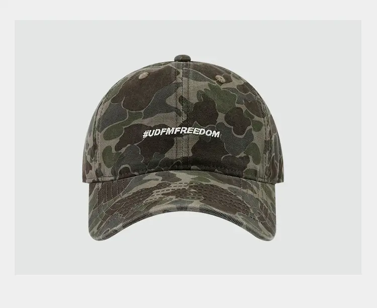 Digital Camo Baseball Cap with Duck Tongue Design — feature 7