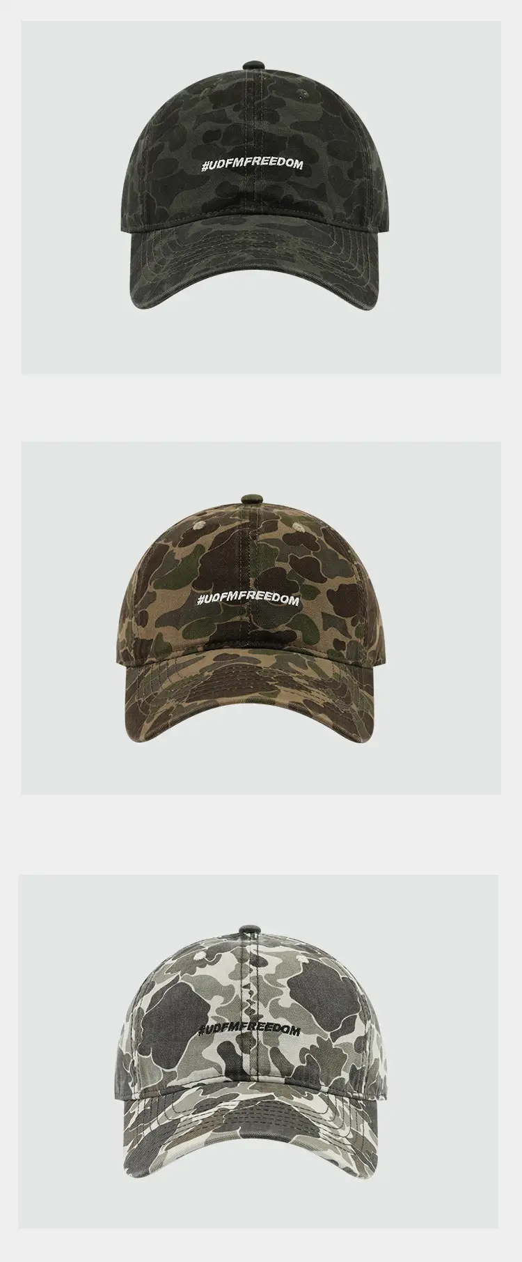 Digital Camo Baseball Cap with Duck Tongue Design — feature 8