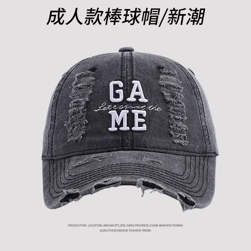Men Embroidered Baseball Cap Summer Wear Wide Brim - Image 3