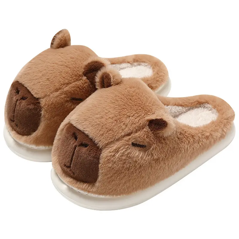 Kapi Barra Cotton Slippers Women's Winter 2025 New Couple Home Warm Cute Mao Mao Slippers Men's Winter - Image 10
