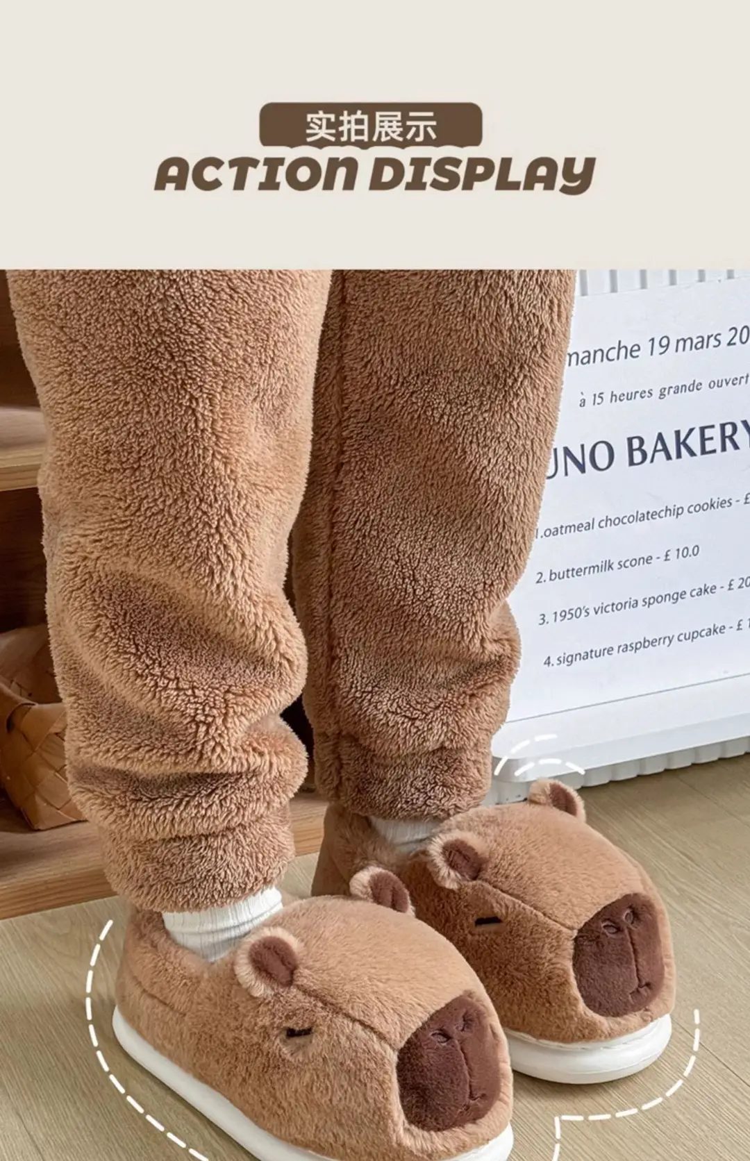 Kapi Barra Cotton Slippers Women's Winter 2025 New Couple Home Warm Cute Mao Mao Slippers Men's Winter — feature 13