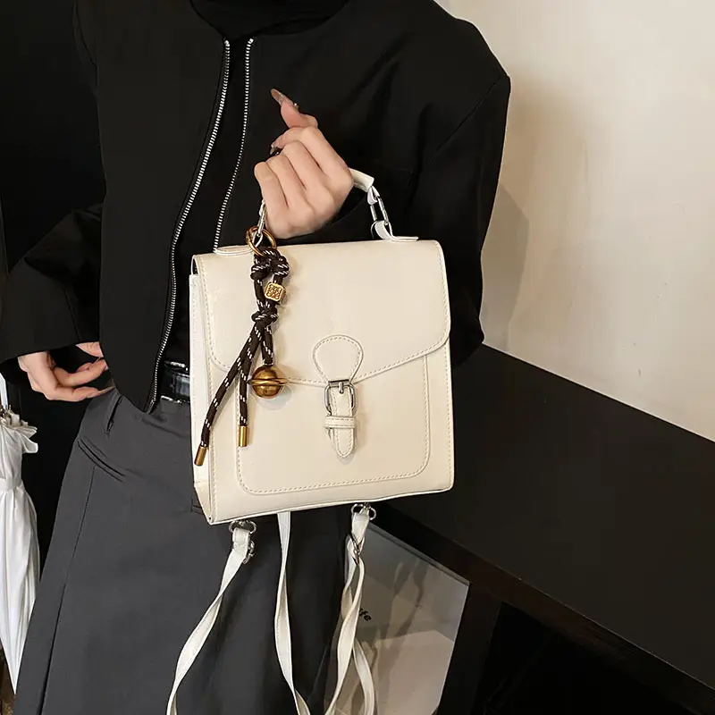 2025 Spring Japanese Korean College Style White Shoulder Bag - Image 6