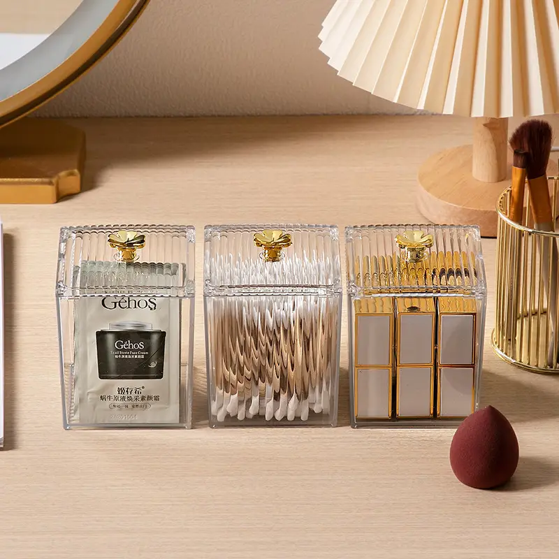 Transparent Jewelry Storage Box 8x8x11cm Acrylic - Image 3