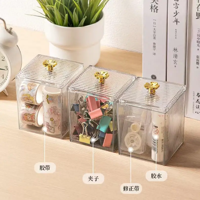 Transparent Jewelry Storage Box 8x8x11cm Acrylic - Image 4