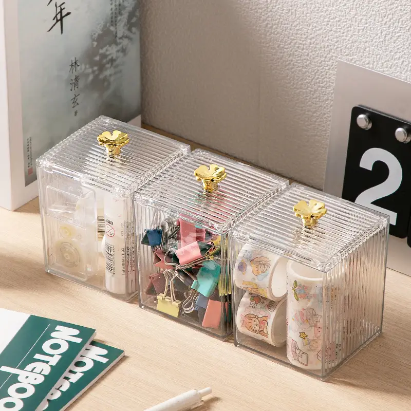 Transparent Jewelry Storage Box 8x8x11cm Acrylic - Image 5