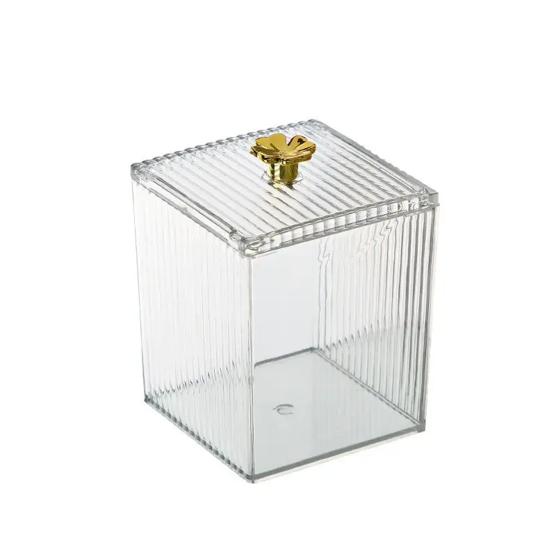 Transparent Jewelry Storage Box 8x8x11cm Acrylic - Image 6