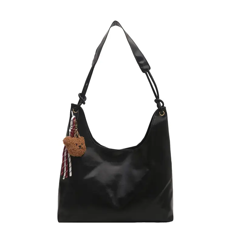 Retro Brown Large Capacity Shoulder Tote Bag - Image 13