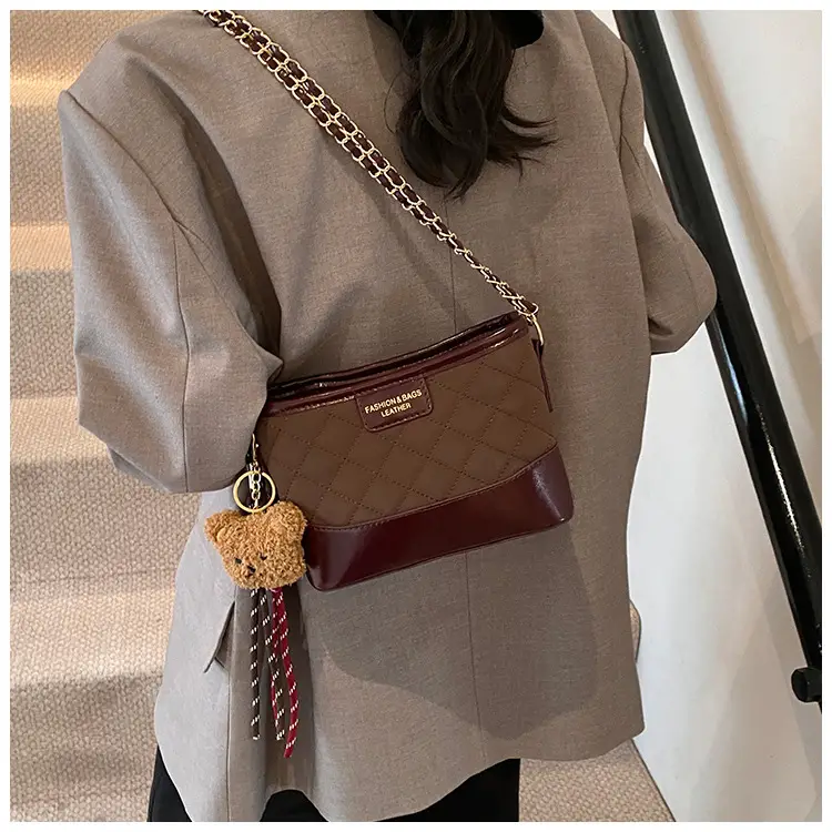 Super Fire Diamond Embroidery Black Chain Shoulder Bag Women — feature 10