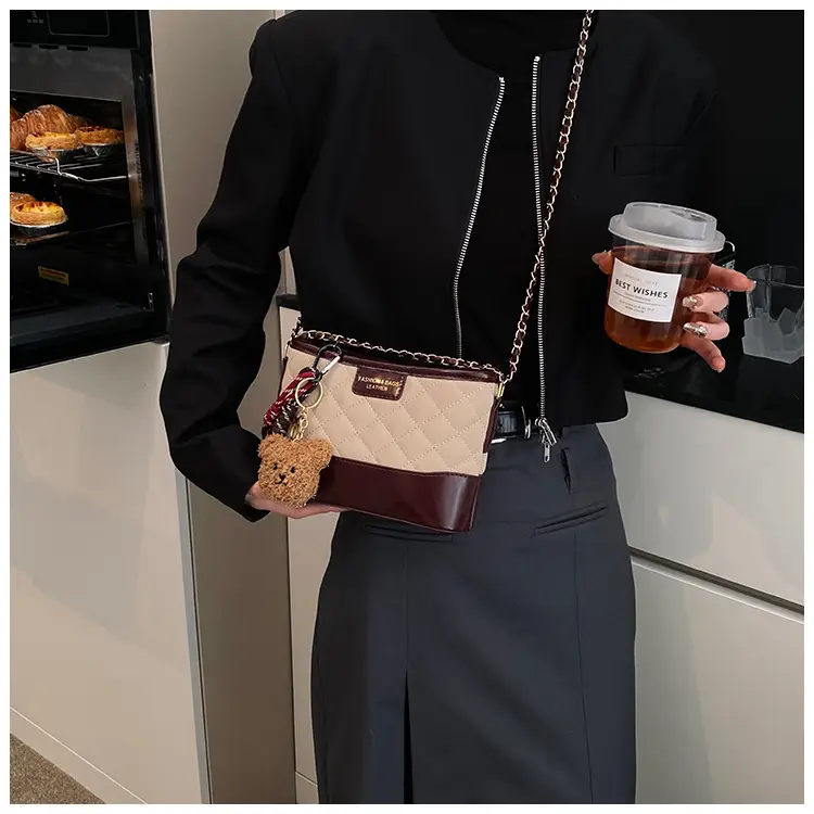 Super Fire Diamond Embroidery Black Chain Shoulder Bag Women — feature 18