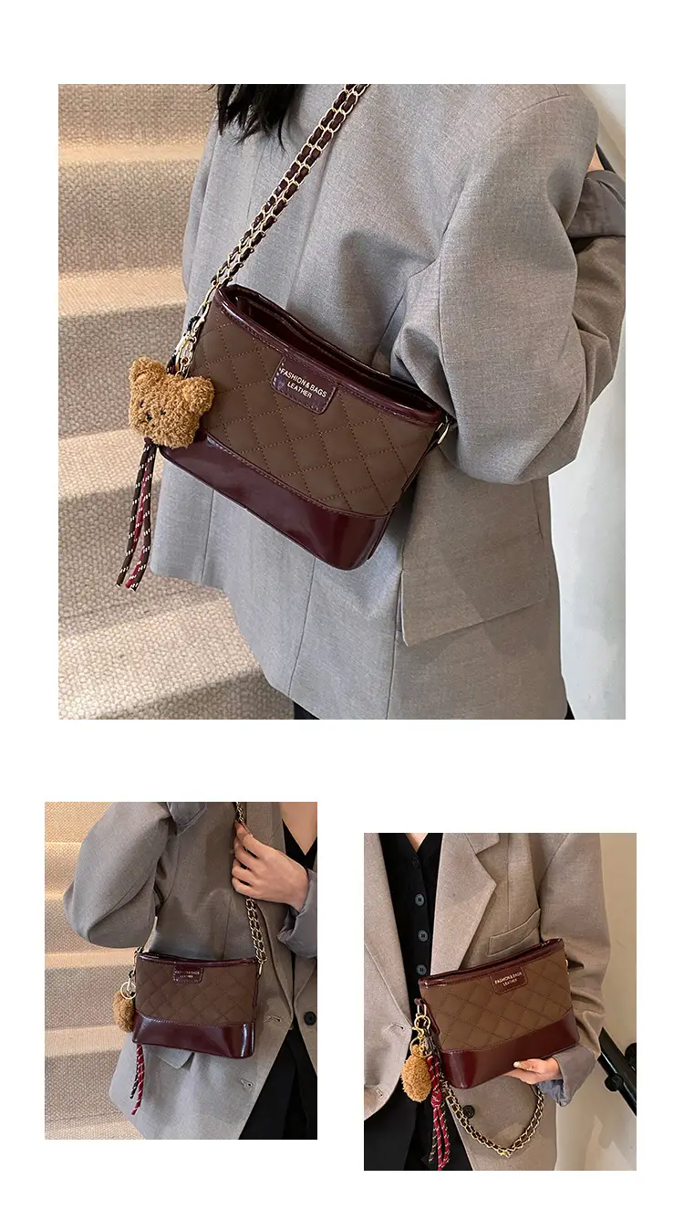 Super Fire Diamond Embroidery Black Chain Shoulder Bag Women — feature 25