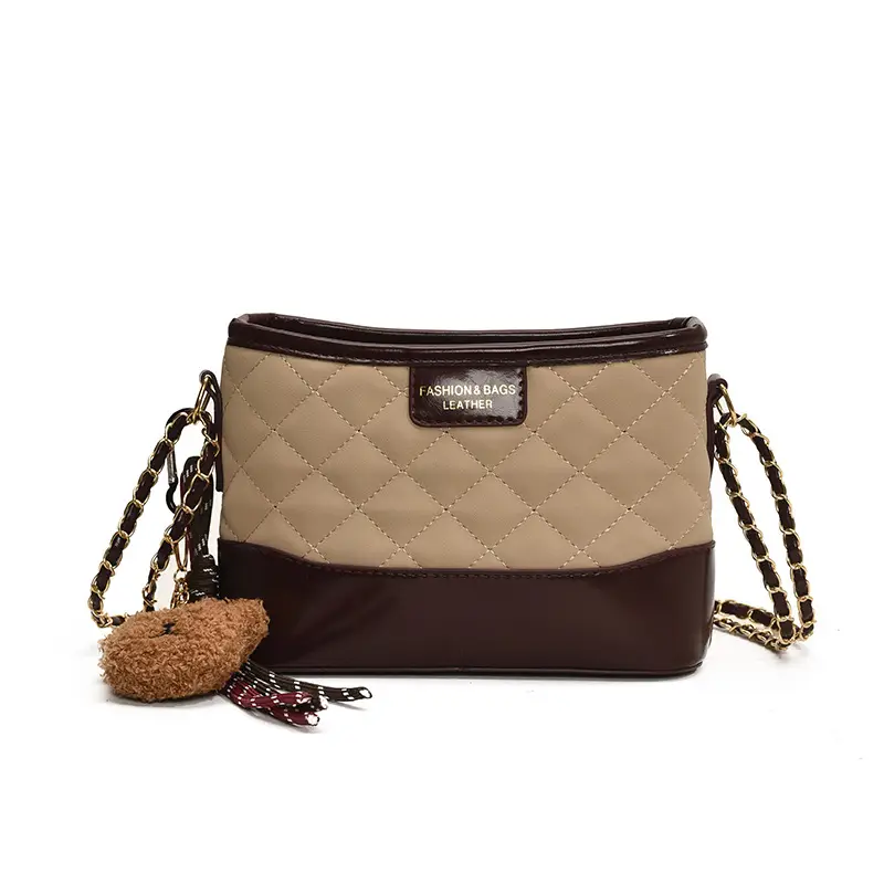 Super Fire Diamond Embroidery Black Chain Shoulder Bag Women