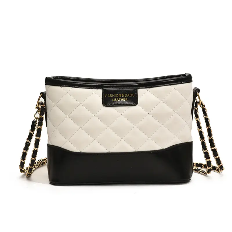 Super Fire Diamond Embroidery Black Chain Shoulder Bag Women