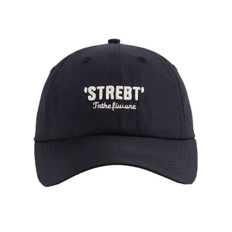 Men White Street Brand Baseball Cap with Embroidery
