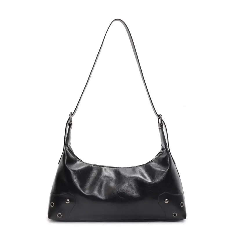 Women's Underarm Bag Oil Wax Leather Niche Design - Image 8